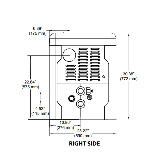 Raypak Avia Natural Gas Heater 264K BTU NiTek Heat Exchanger | 018044