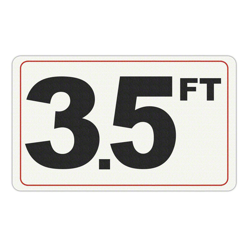 3.5 FT DEPTH MARKER VINYL