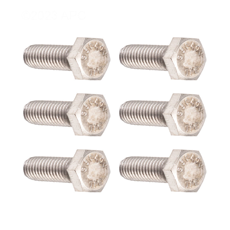 HEX CAP SS 5/16-18X1"(6/BAG)