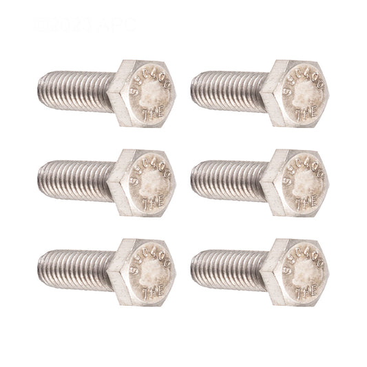 HEX CAP SS 5/16-18X1"(6/BAG)