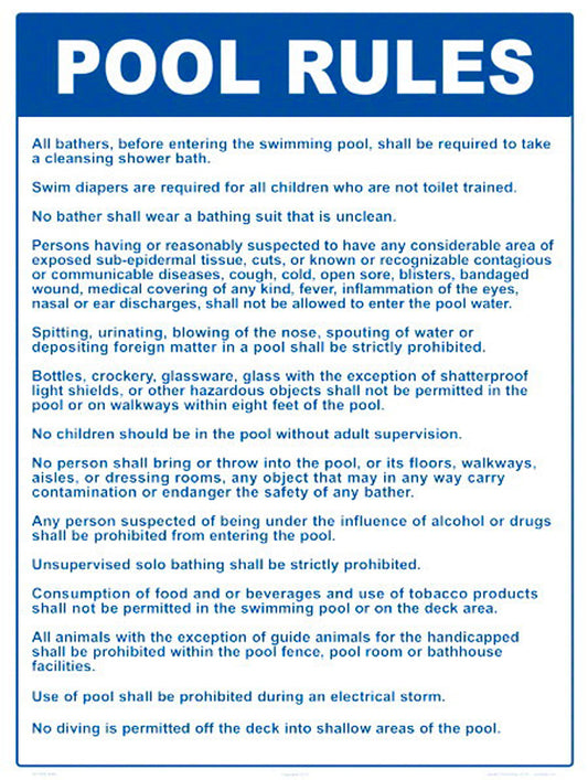 POOL RULES (MA)
