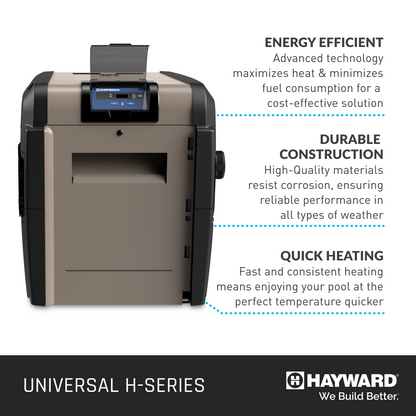 Hayward Universal H-Series Heater | Low NOx | 150K BTU | Natural Gas | W3H150FDN