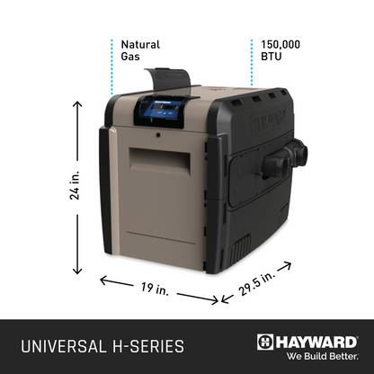 Hayward Universal H-Series Heater | Low NOx | 150K BTU | Natural Gas | W3H150FDN