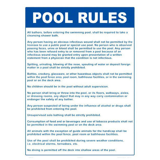 POOL RULES (OHIO ONLY)
