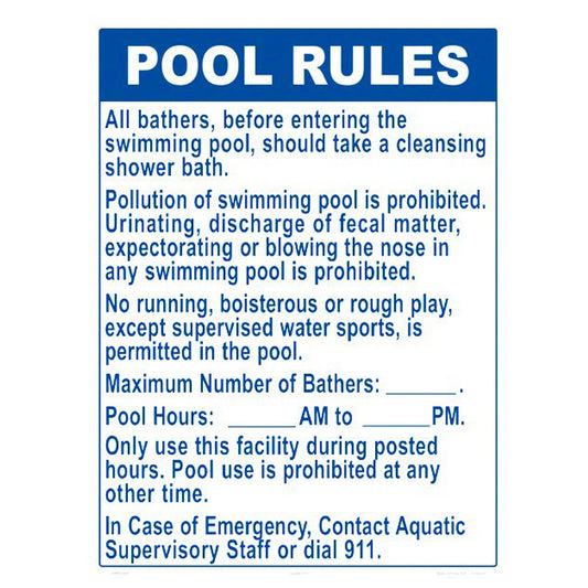 POOL RULES NY ALL SUPERVISORY LEVELS