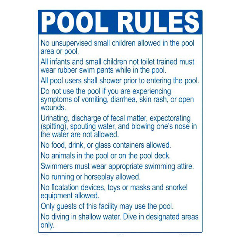 POOL RULES ME ONLY FOR DIVING POOLS