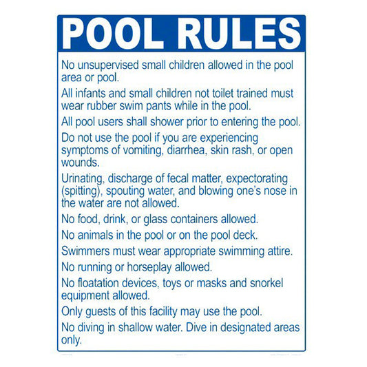 POOL RULES ME ONLY FOR DIVING POOLS