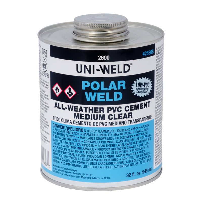 1 QT. POLAR WELD CEMENT