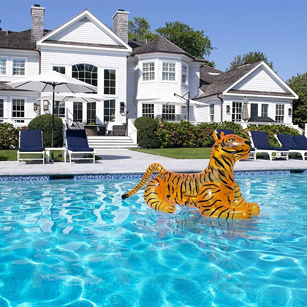 Swimline Safari Series Giant Tiger Ride-On Pool Float | 90718