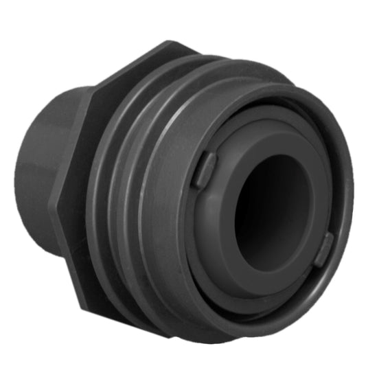 FLUSH MOUNT RETURN/WATER BARRIER, FITS 1" OR 1 1/2" PIPE WITH 1" ORIFICE