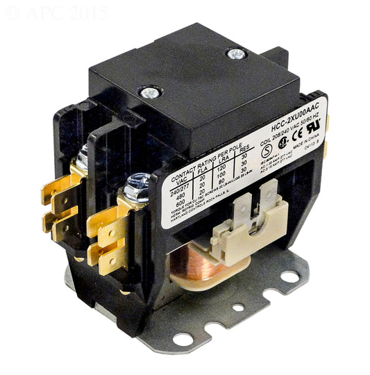 CONTACTOR DPST 30A 240VAC COIL