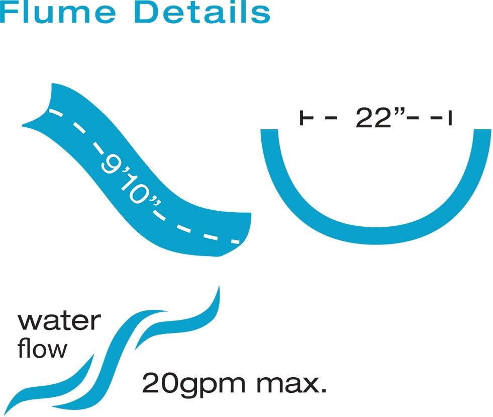 SR Smith Typhoon Pool Slide, Left Curve, Sandstone | 670-209-58223