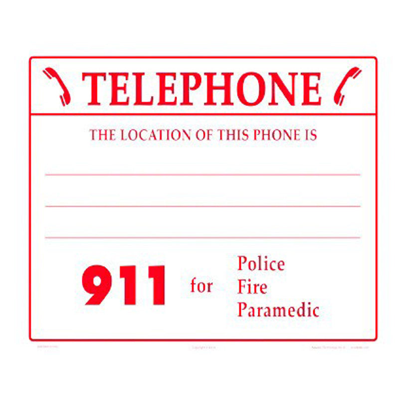 911 SIGN
