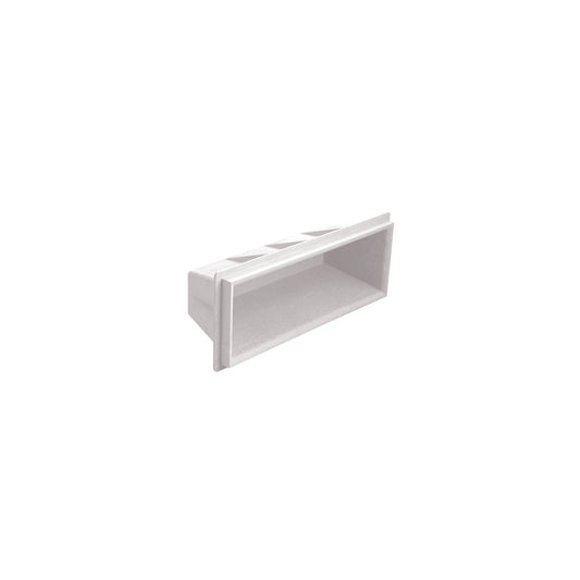 17 1/2" L RECESS STEP WHT PLASTIC