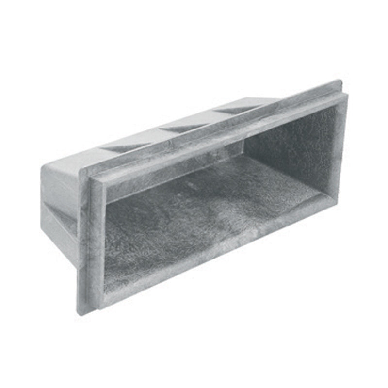 17 1/2" L RECESS STEP BLK PLASTIC