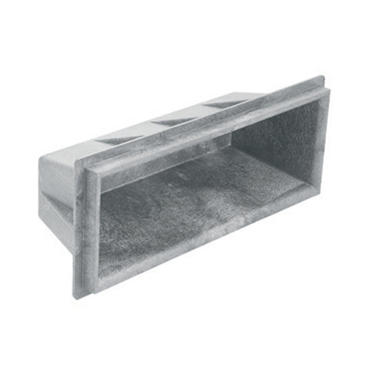 17 1/2" L RECESS STEP BLK PLASTIC