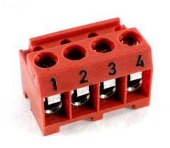 TERMINAL BAR, 4-PIN, RED