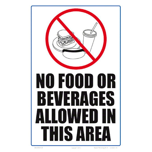 NO FOOD OR BEVERAGE ALLOWED