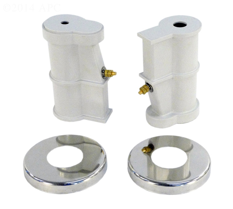 PLASTIC ANCHOR KIT W/ESCUTCHEONS WHITE