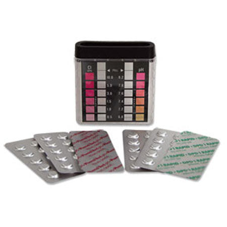 12X1 FREE CHLORINE & PH TEST KIT