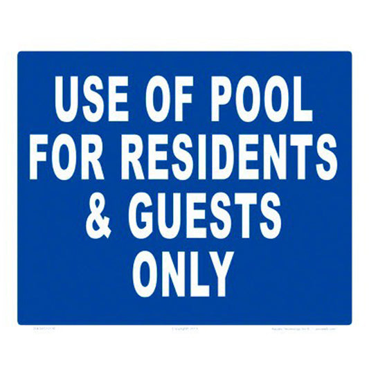 USE OF RESIDENT & GUEST ONLY 12X10 PLASTIC