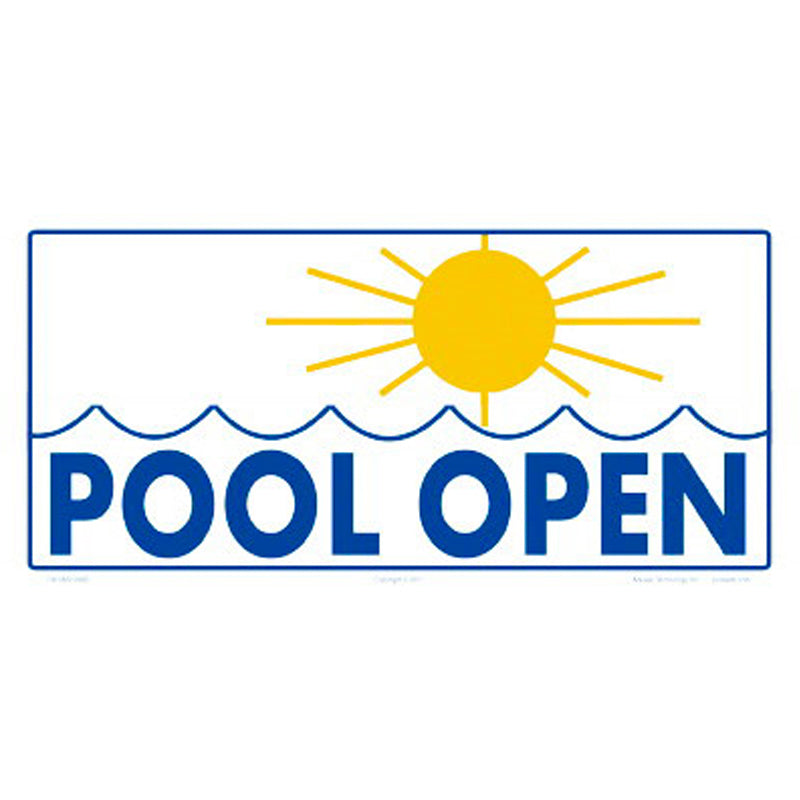 POOL OPEN SIGN