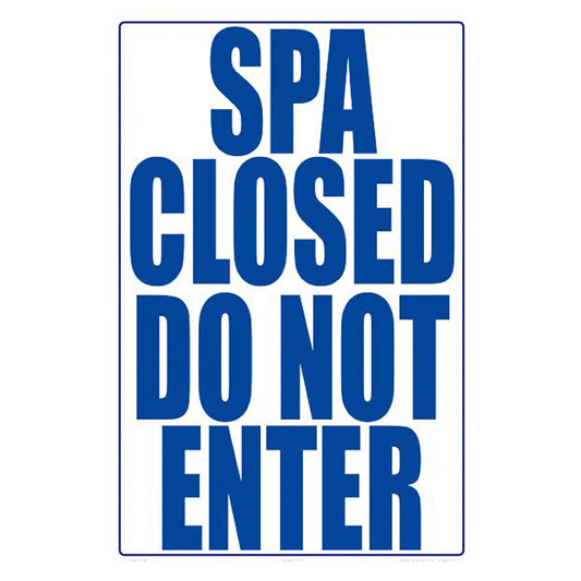 SPA CLOSED 12 X 19