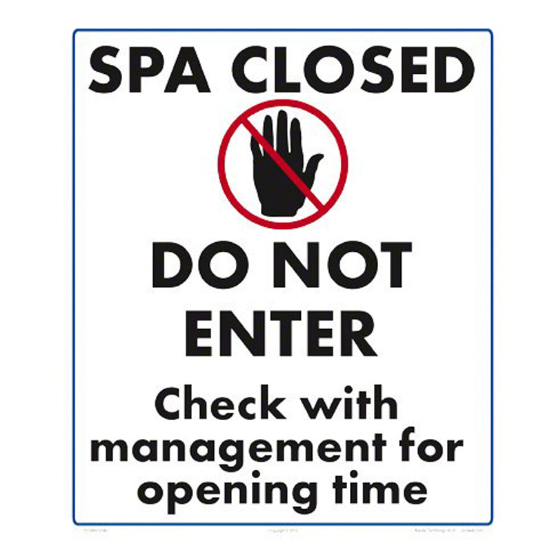SPA CLOSED 12 X 14