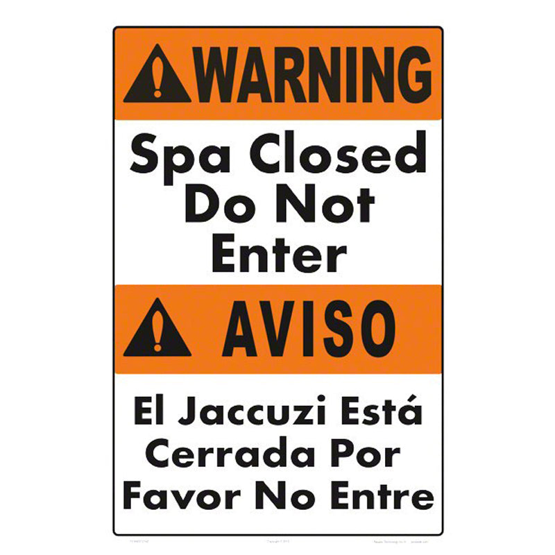 SPA CLOSED 12 X 18, ENG/SPAN