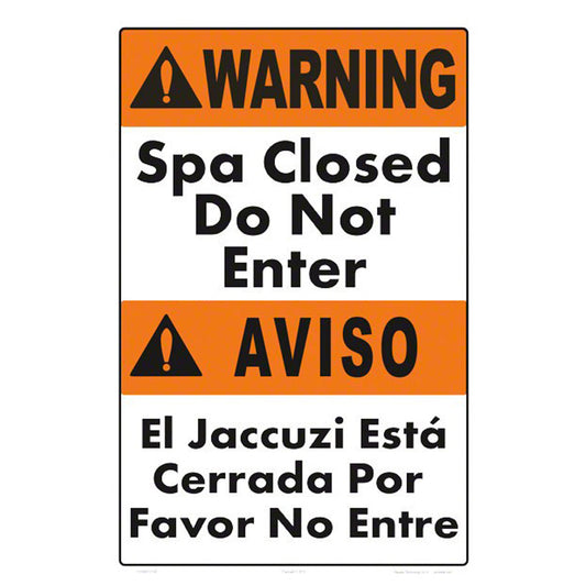 SPA CLOSED 12 X 18, ENG/SPAN