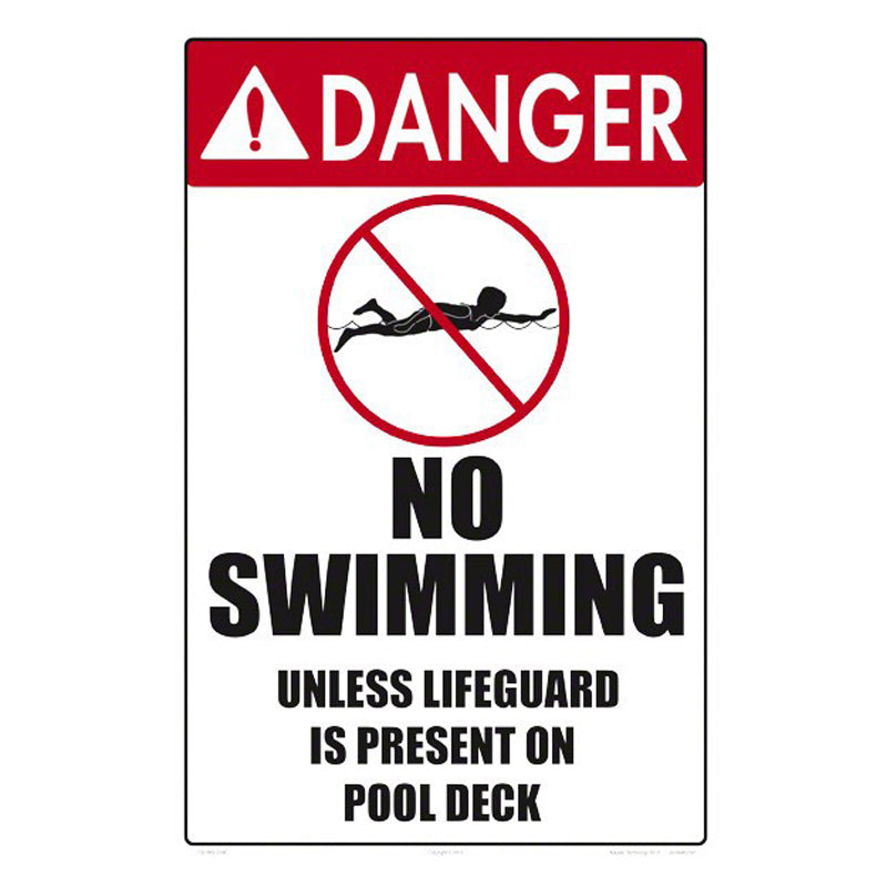 DANGER NO SWIMING SIGN