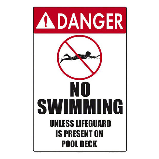 DANGER NO SWIMING SIGN