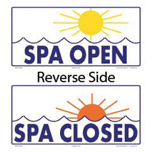 SPA OPEN/CLOSED 2 SIDED SIGN