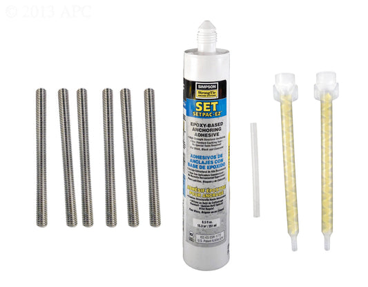 EPOXY KIT W/(6) 1/2 BOLTS