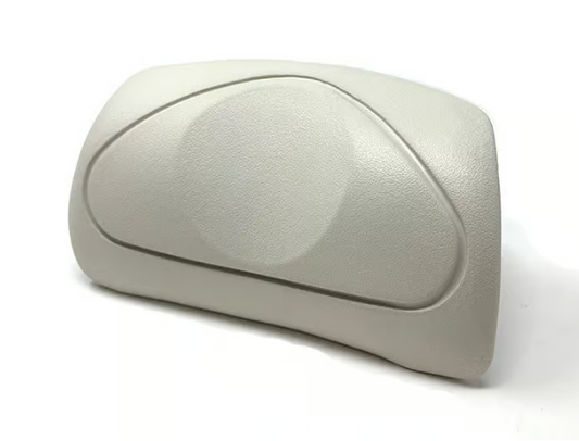 The Watkins 77588 Spa Pillow Corner PAR HG 16-C is a beige, rectangular headrest with curved edges and a central circular pattern. It complements the Caldera Spa, Utopia, and Paradise series, offering relaxation for hot tub serenity seekers.