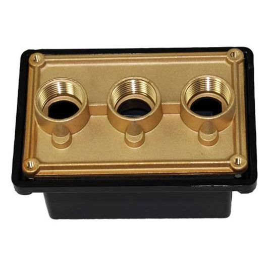 JUNCTION BOX BRASS BASE POLYCARBONATE COVER
