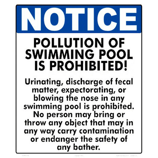NOTICE NY POLLUTION SIGN