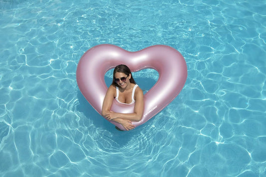 Swimline Metallic Heart Ring Pool Float | 90159