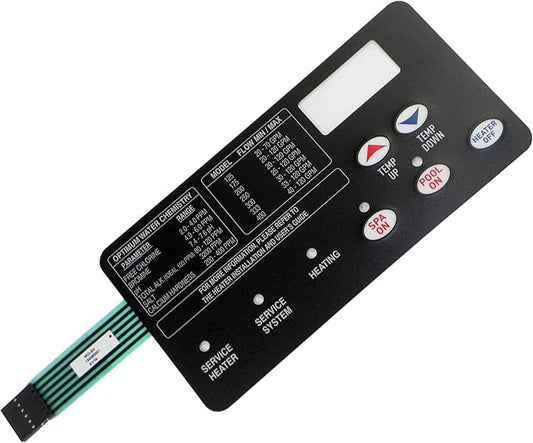 Pentair MasterTemp Heater 5 Button Membrane Keypad | 472610Z