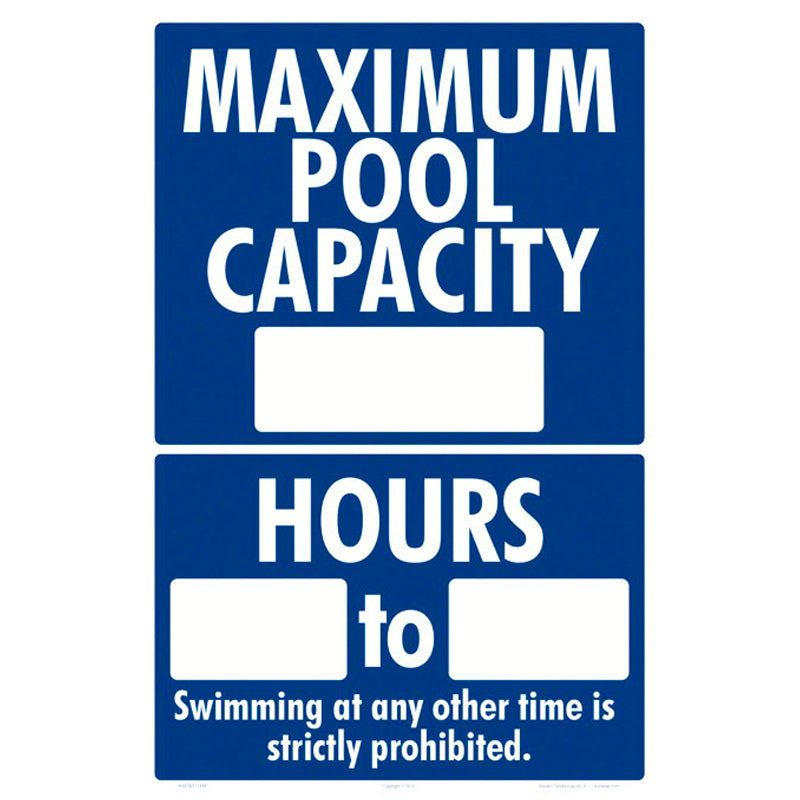 POOL HOURS/CAPACITY