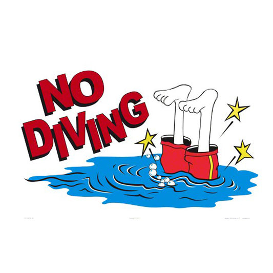 NO DIVING SIGN