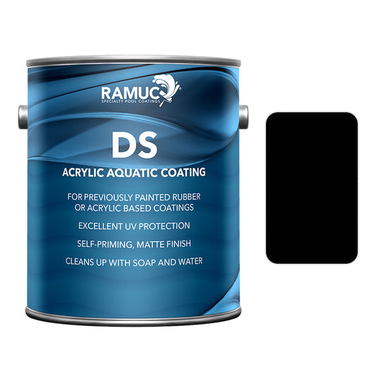Ramuc Type DS Water-Based Acrylic Pool Paint, Black, 1 gal | 910132101