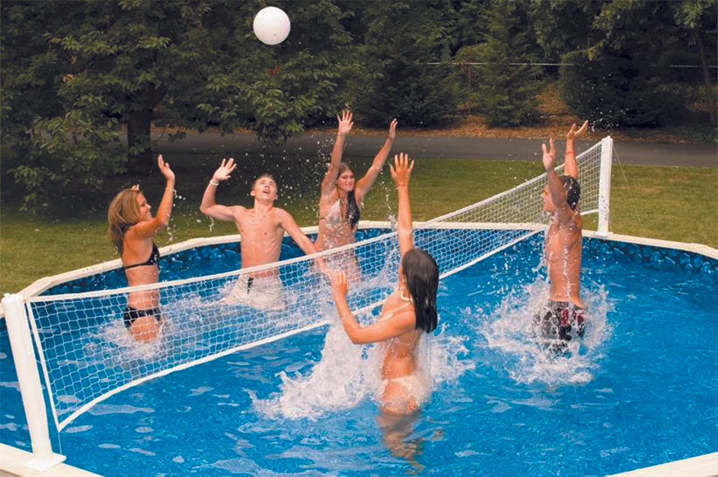 PoolJam Above Ground Pool Basketball & Volleyball Game Combo | 9190