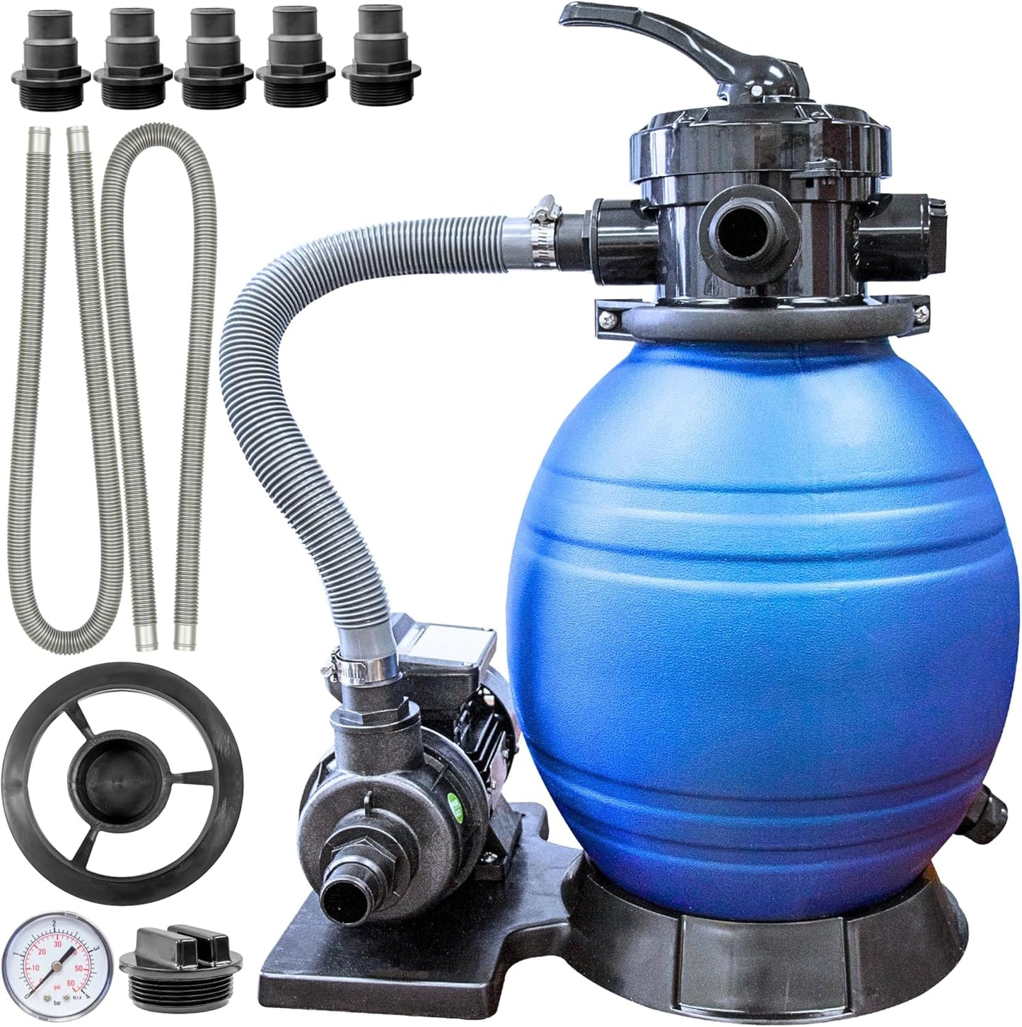 SWIMLINE 12 IN SAND FILTER COMBO - 0.3 THP - W/HOSE CONNECTION KIT