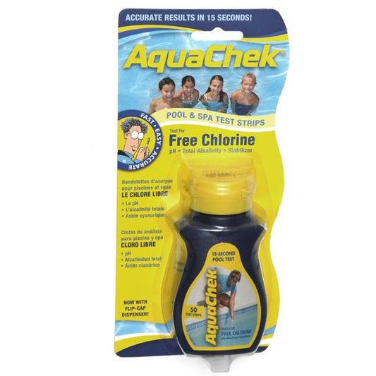 AQUACHEK YELLOW CHLORINE TEST STRIP