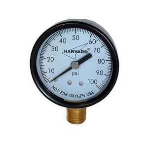 2" Pressure Gauge w/ 1/4" Bottom Mount - up to 30 PSI | EIPPG302-4L