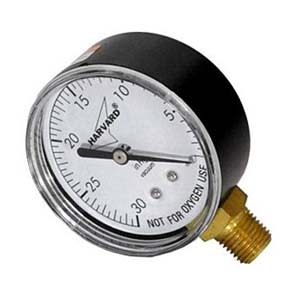 American Granby Vacuum Gauge 30 PSI, 1/4" NPT Bottom Mount | AMGIPVG3024L