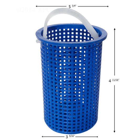 PUMP BASKET SWIMQUIP LONG 162007 POWDER COATED