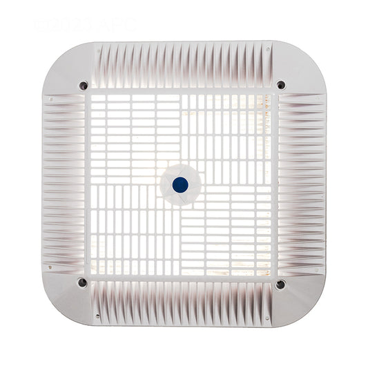 16" SQUARE RETROFIT TO 12" FRAME AND ADAPTER 4 HOLE WITH COVER WHITE VGB COMPLIANT
