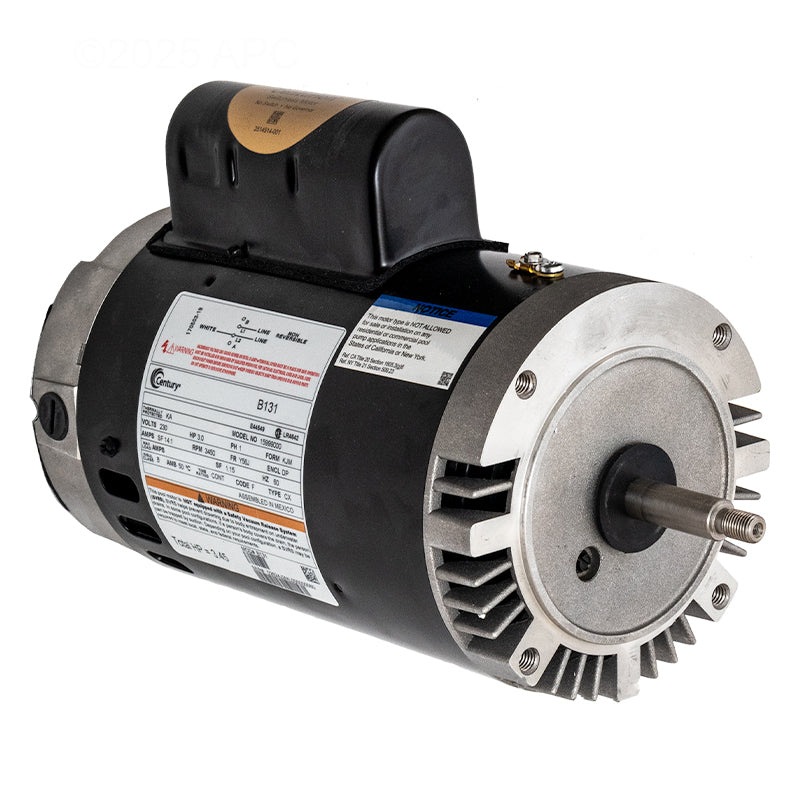 Century Pump Motor 3HP 1Ph 60Hz 230V 56J Frame | B131